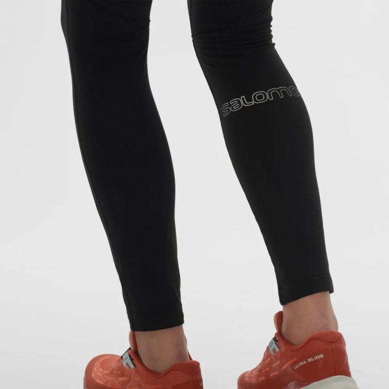 Black Salomon Xa Warm Women's Running Tights | PH 64309I